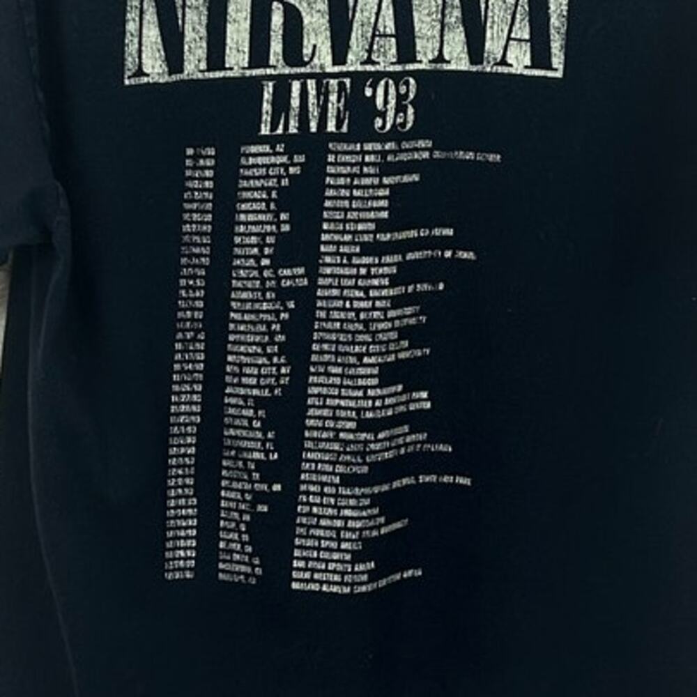 Nirvana Black Band Tee size L - Picture 9 of 9
